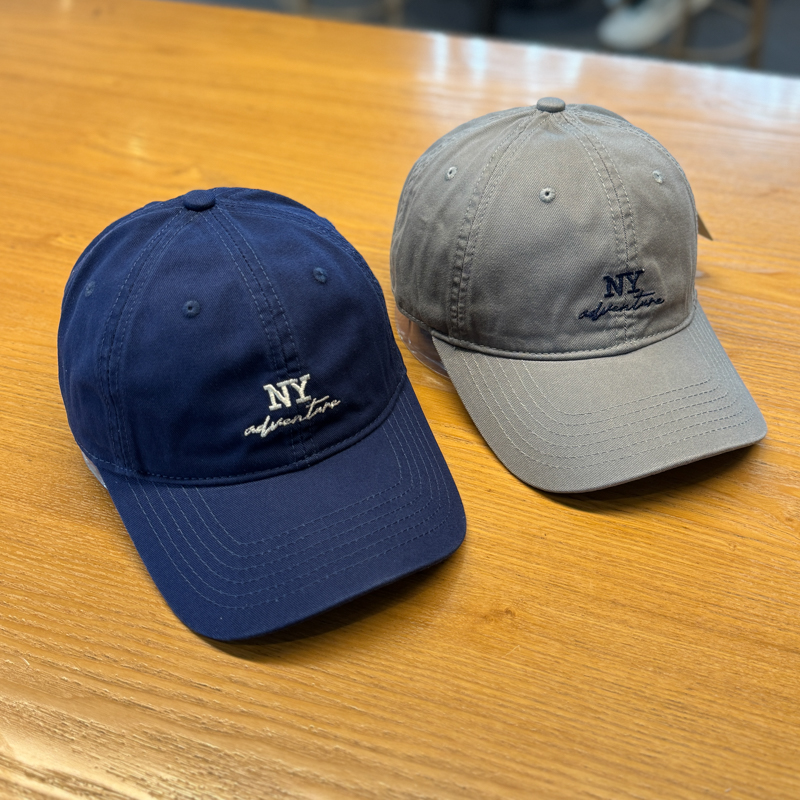 春夏潮牌字母刺绣鸭舌帽百搭情侣