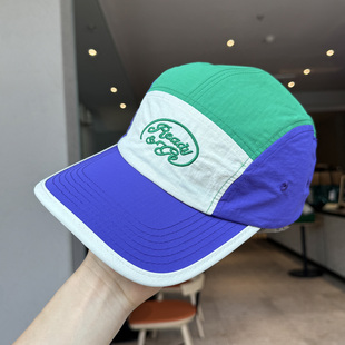 夏季 轻薄速干五片拼色大头围鸭舌帽女街头潮牌机能风遮阳棒球帽男
