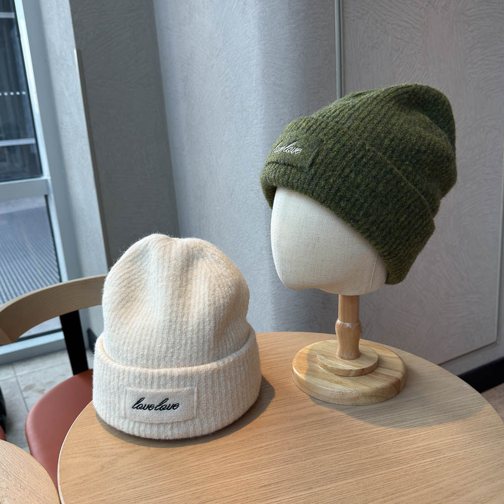 秋冬季双层加厚保暖大头围针织帽子男女高级感防风防寒显脸小冷帽