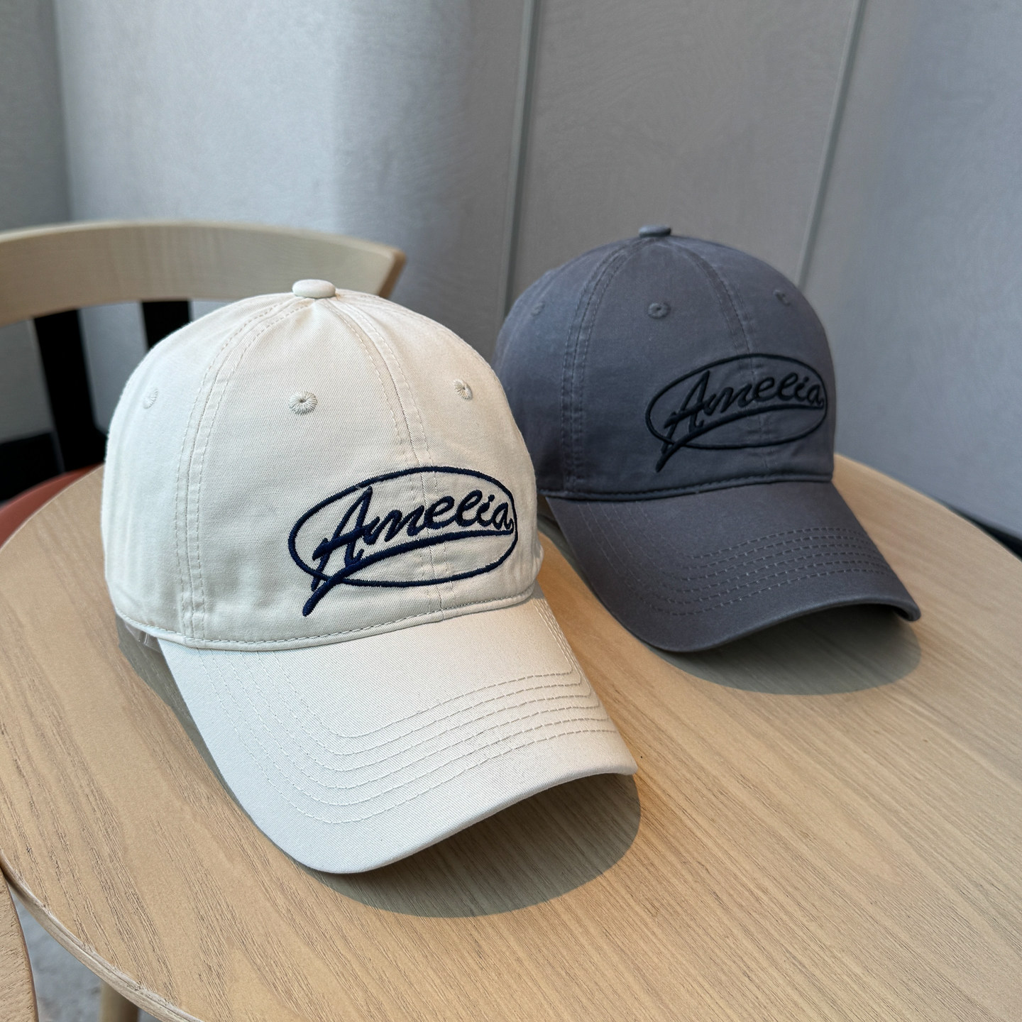 美式简约椭圆字母刺绣四季棒球帽男女大头围潮牌软顶遮阳鸭舌帽子