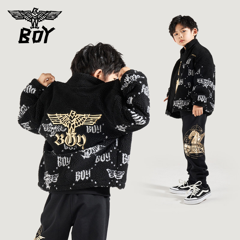 BOY童装 儿童秋冬仿羊羔绒加厚潮酷儿童时尚百搭夹克外套男女童,童装/婴儿装/亲子装,普通外套,淘宝优惠券,粉丝福利购,淘宝优惠卷