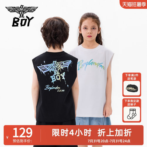 BOY童装时尚潮酷无袖T恤