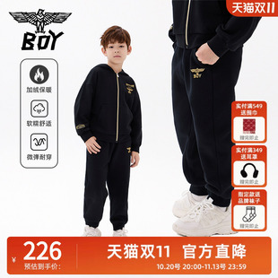 【加绒】BOY童装 儿童收脚卫裤基础款百搭儿童休闲长裤男女童