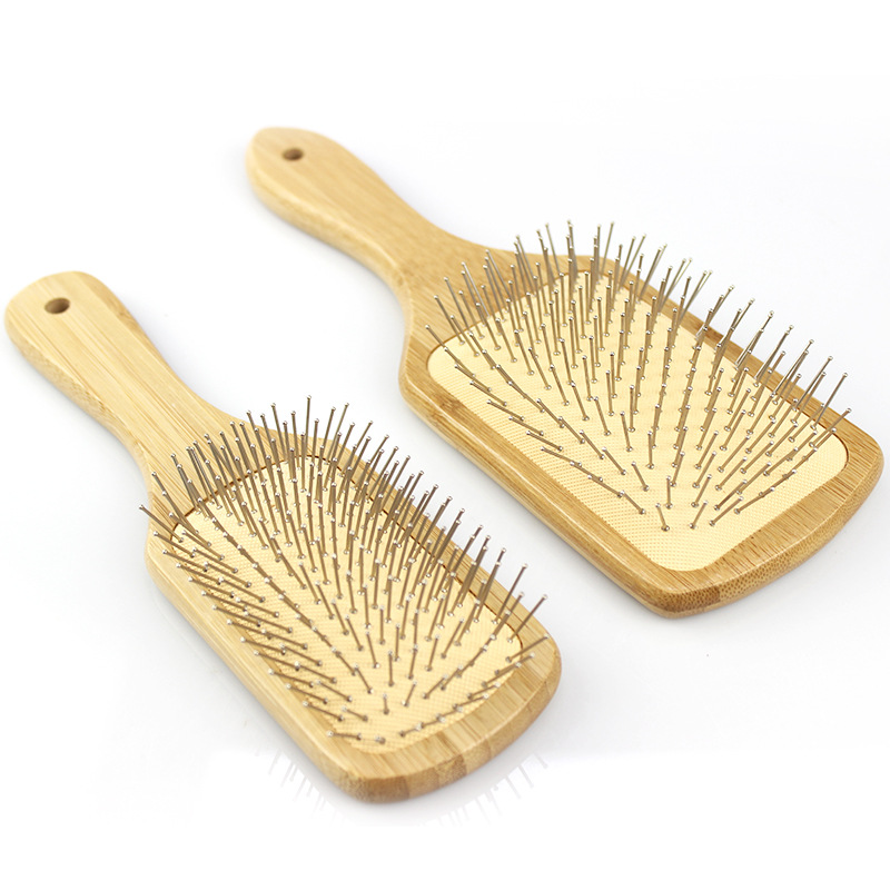 楠竹钢针按摩梳气垫梳竹质大板梳气囊梳子头皮护发梳可定制专用