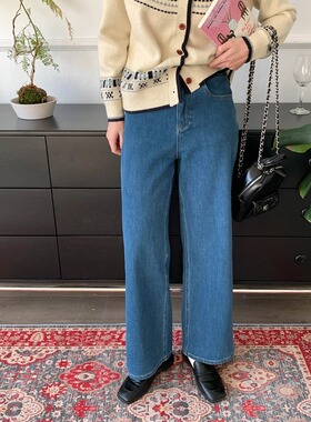 3th Morning 老钱感中古蓝 天丝莱赛尔窄版直筒牛仔裤ZY3961