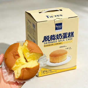 菲尔仕脱脂奶蛋糕草莓味青柠味健康营养学生早餐办公室休闲下午茶