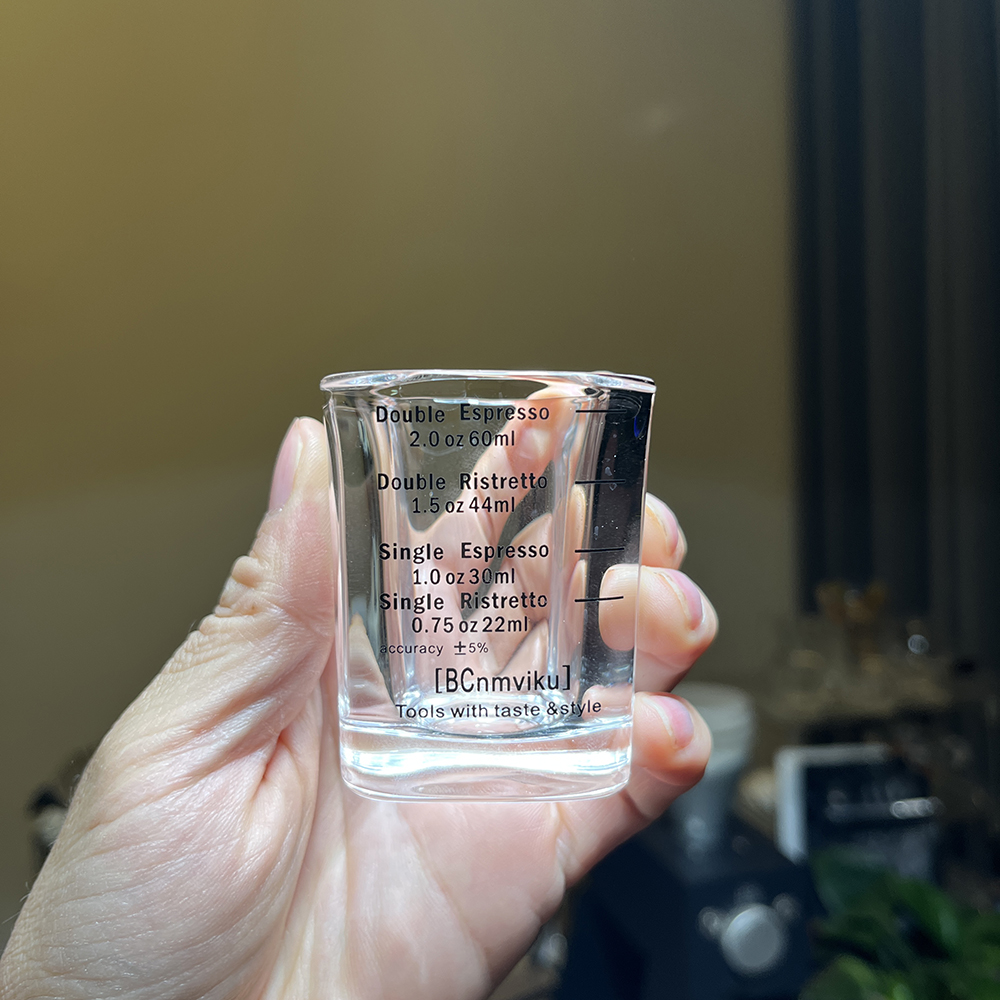 意式咖啡盎司杯浓缩杯玻璃双刻度