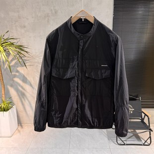 轻薄立领防晒服男夏季 夹克外套 潮流青年纯色百搭上衣薄款 透气短款