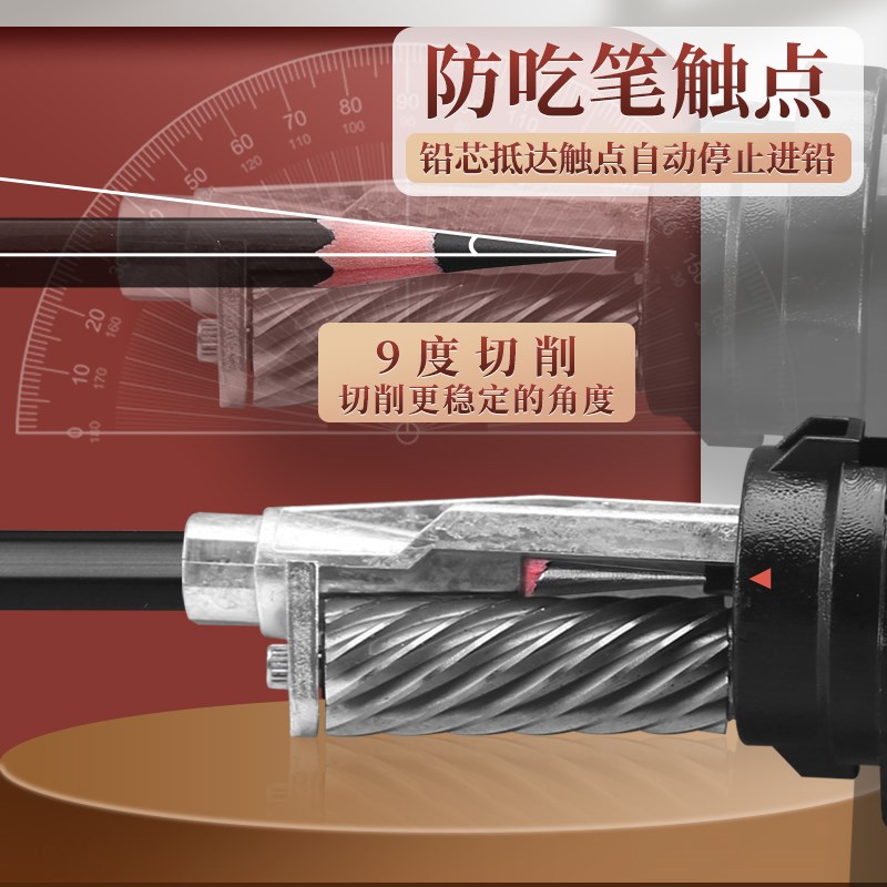 素描削笔器美术生专用转笔刀炭笔削笔刀速写卷笔刀手摇式笔刨铅笔