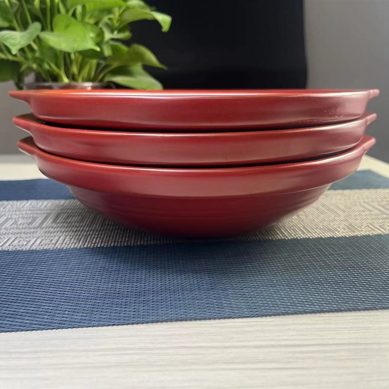 康舒砂锅酒店专用特浅红色大容量沙锅耐高温家火锅鱼头煲干锅炖锅