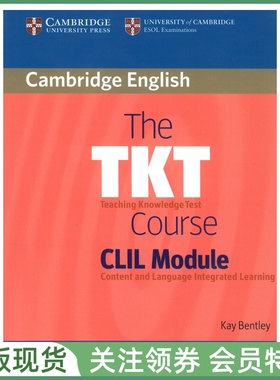 剑桥英语教学能力认证考试教程 Cambridge English The TKT Course Clil Module Clil模块 英文原版