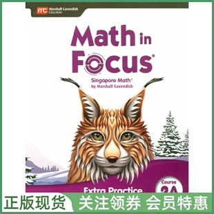新加坡初中数学教材 Math in Focus Singapore Math Extra Practice and Homework Course 2A 七年级上册练习册Marshall Cavendish