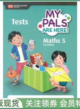 新加坡小学数学 MPH MY PALS ARE HERE Maths 3rd Edition Level 5 Tests 三版 五级测试用书