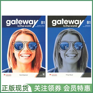 麦克米伦中学英语教材 Gateway to the World B1 Student's Book and Workbook with App Digital 三级学生用书练习册 带帐号