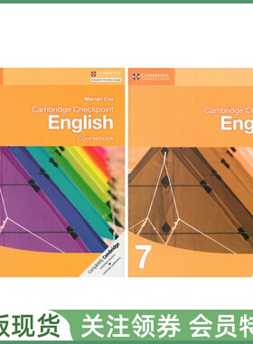 剑桥中学英语教材 Cambridge Checkpoint English Coursebook and Workbook 7 七年级学生用书练习册2本套装