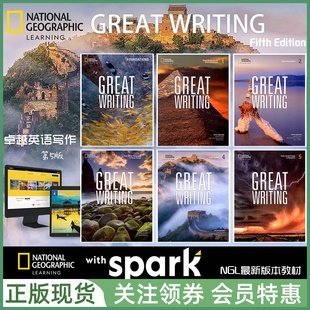 带电子书帐号 Great 新版 NGL英语写作教材 国家地理 学生用书 5th greatwriting Writing 白板测试软件 Edition 卓越英语写作 五版