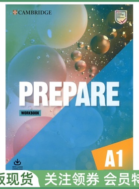 剑桥证书考试备考教材 Prepare A1 Level 1 Workbook with Audio Download Second Edition 一级练习册 cambridge