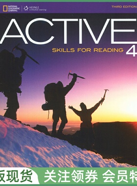 国家地理 积极英语阅读教程 Active Skills for Reading 4 Student Book 四级学生用书 专项技能训练教材 cengage Explorer NGL
