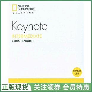 国家地理成人英语教材 British Keynote B1-B2 Intermediate Classroom Presentation Tool 英音版三级白板软件 NGL