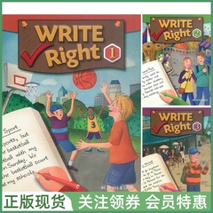 NE出版少儿英语写作教材 Write Right Level 123 Student Book and Workbook 中级学生用书练习册全三册 带音频赠资源