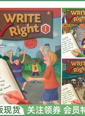 NE出版少儿英语写作教材 Write Right Level 123 Student Book and Workbook 中级学生用书练习册全三册 带音频赠资源