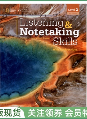 国家地理学习听力与速记技能训练教材 Listening & Notetaking Skills with Audioscripts Level 2 二级学生用书 带录音原文 ngl
