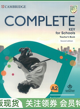 剑桥KET综合教程青少版 Complete Key for Schools Teacher's Book with Class Audio 教师用书 证书考试教材校园版