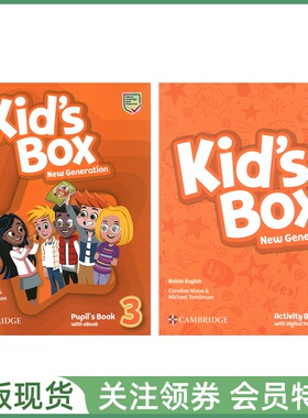 新版剑桥国际少儿英语 Kid's Box New Generation 3 Pupil's and Activity Book 三级学生用书练习册带帐号 kidsbox cambridge