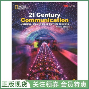 国家地理听说技能训练教材 21st Century Communication Student's Book 1 with Spark platform 一级听说学生用书 带电子书帐号
