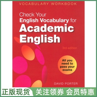 Bloomsbury出版 Check Your English Vocabulary for Academic English 学术英语词汇检测 练习本手册 Rawdon Wyatt Workbook