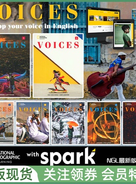 国家地理成人英语教材 Voices American English with Spark platform 美音版学生用书 带电子书帐号 NGL
