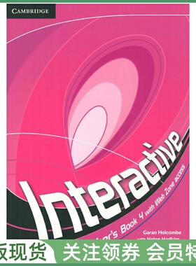 剑桥青少英语教材 Cambridge Interactive Teacher's Book 4 with Web Zone Access 四级教师用书带在线 中学互动交际