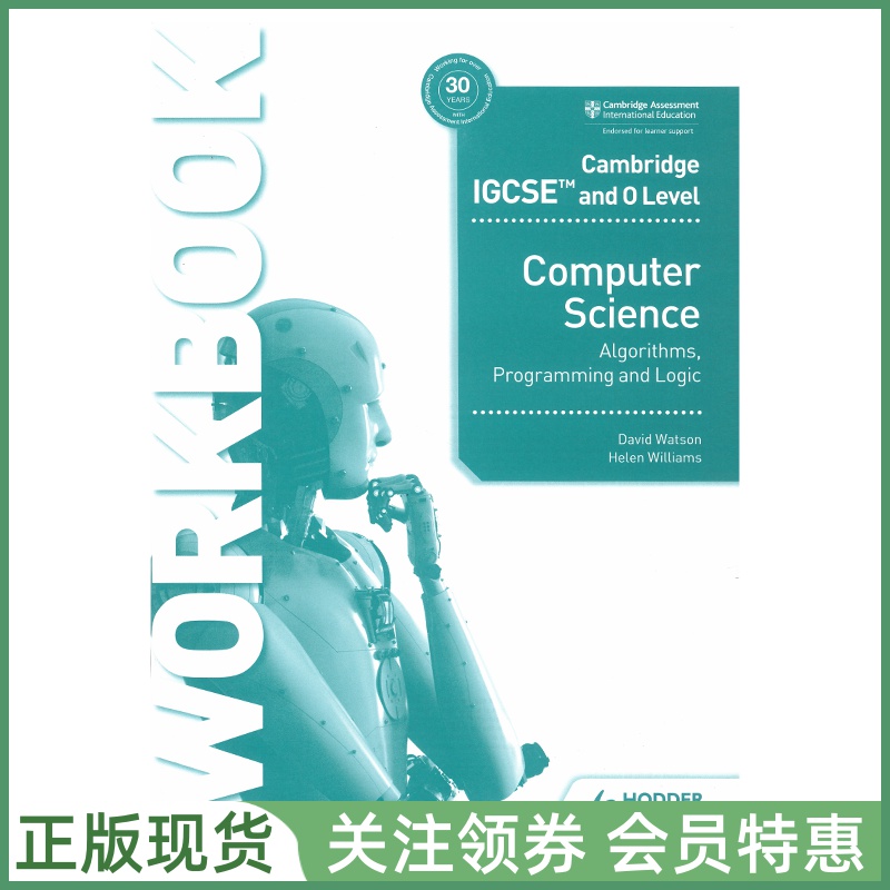 剑桥国际高中教材 Hodder Cambridge IGCSE O Level Computer Science Algorithms Programming Logic Workbook算法编程逻辑练习册