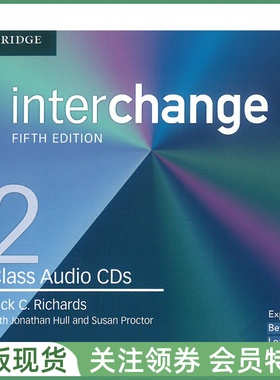 剑桥国际英语教程 Interchange Fifth edition Level 2 Class Audio CDs 二级音频光盘 五版 IC5