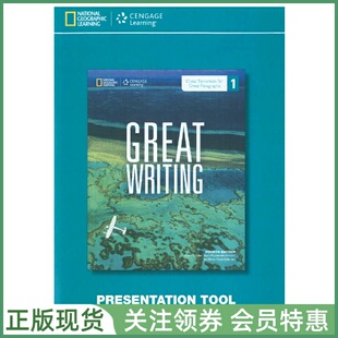 国家地理英语大写作教材 Great Writing Fourth Edition Level 1 Classroom Presentation Tool CD-ROM 一级白板软件 NGL