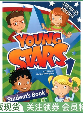 MM出版少儿英语教材 Young Stars 1 Student's Book with App 一级学生用书 带APP 小学英语课本