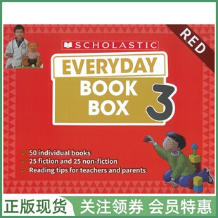 学乐分级阅读绘本 Everyday Book Red Box 3 Level 1 Guided Reading Levels A-F 50 Books 天天阅读第三辑 红盒50本赠音频 可点读