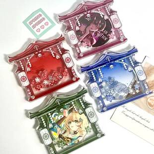 【和风神社】原创谷美亚克力吧唧砖收纳展示礼物杯垫吧唧托75mm谷