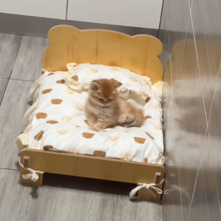通用款 木质宠物床四季 可爱猫咪床狗窝猫窝耐脏耐磨可拆洗宠物用品