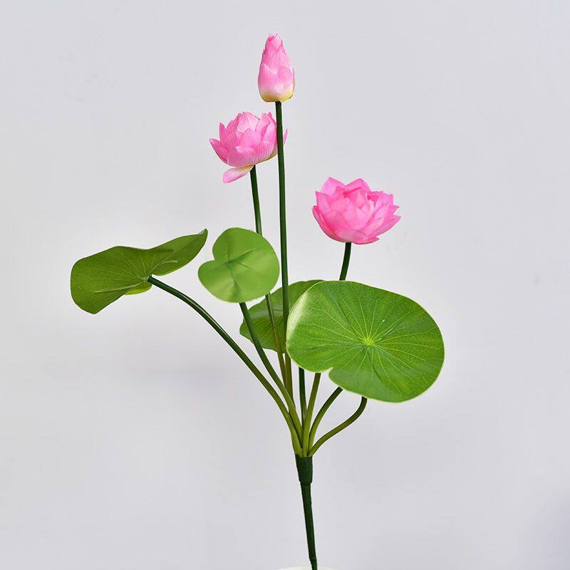 佛前供花仿真小荷花莲花客厅插花装饰花供佛假花仿真花摆件包邮