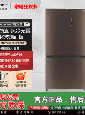 PANASONIC NR-W621CF-MT 松下十字多门冰箱628L磨砂面板 纳诺怡X