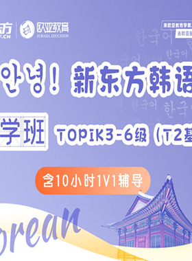 新东方韩语畅学课程topik网课一对一辅导考级T5-T6