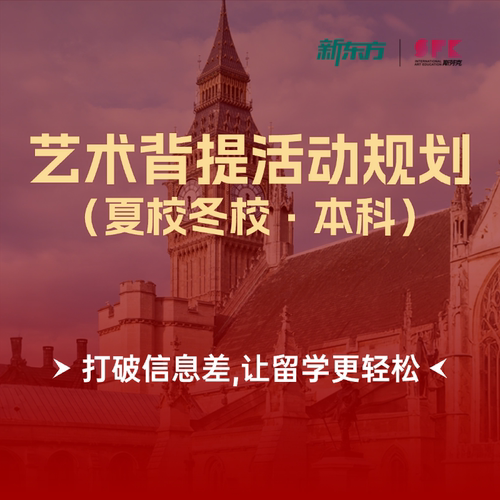 新东方艺术留学本科背提
