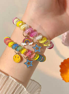 耐用高弹力电话线网红头饰ins风