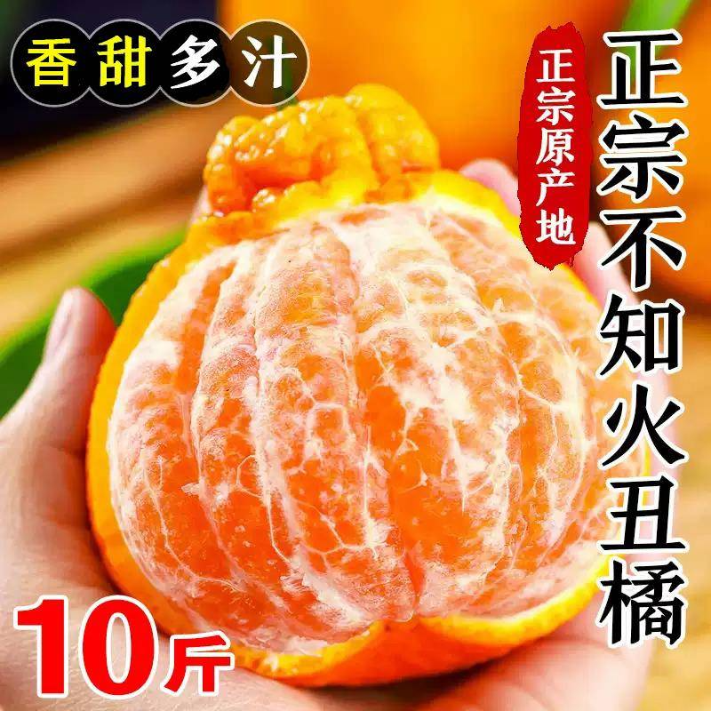正宗四川不知火丑橘新鲜9斤孕妇水果当季粑粑丑八怪柑橘耙耙桔子