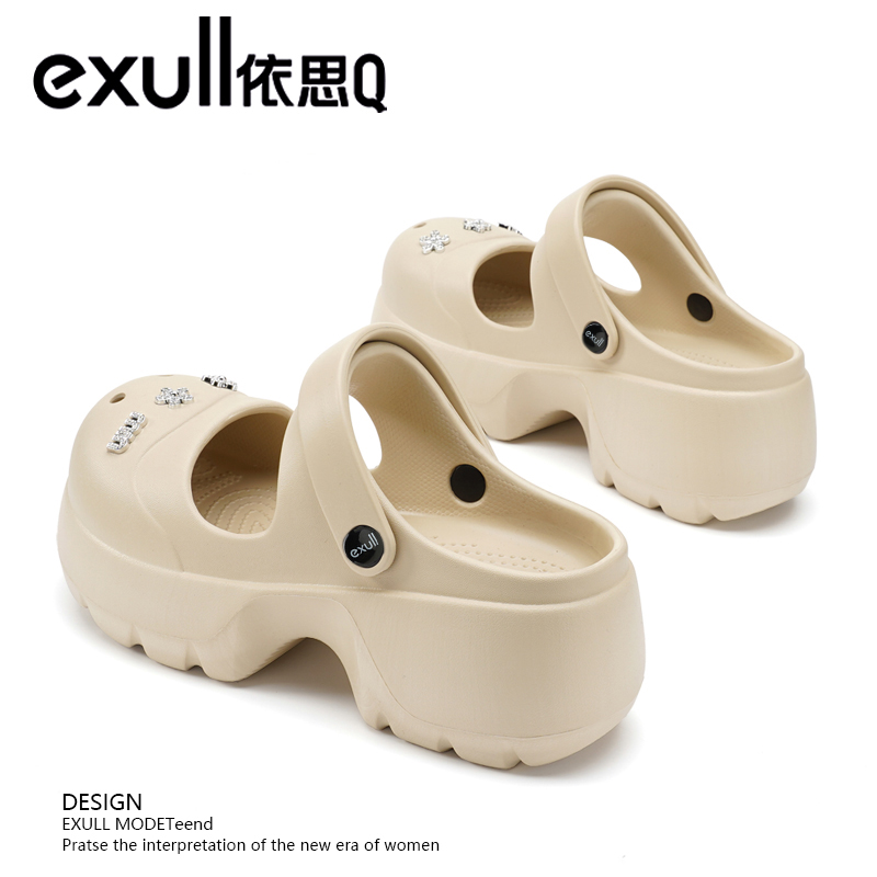 洞洞鞋女2025夏季新款一脚蹬凉鞋