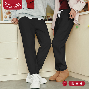 图兰朵男士长裤2025新款秋冬防风户外保暖卫裤束脚热绒裤男休闲裤