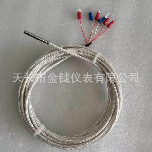 PT100A级铂电阻热电偶镀银四氟线低温 防水耐磨高温导线滚槽密封