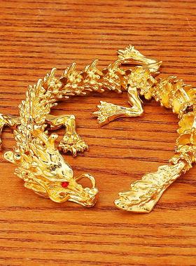 新款3D立体活动龙王霸气中国龙爆款桌面装饰手把件金属工艺品