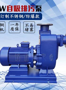 供应污水污物自吸排污泵ZW型卧式三相市政工程无堵塞自吸泵